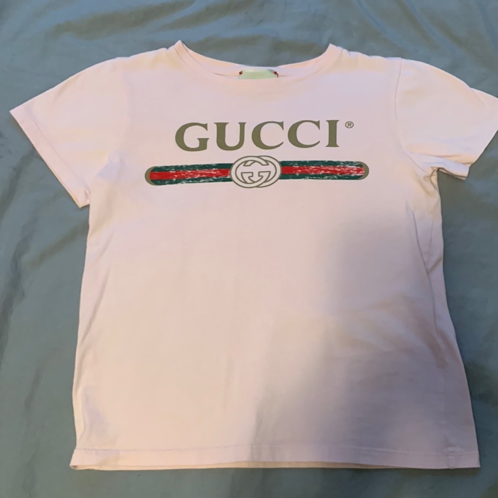 Gucci Faded Pink Tee, Todlers 2T pink